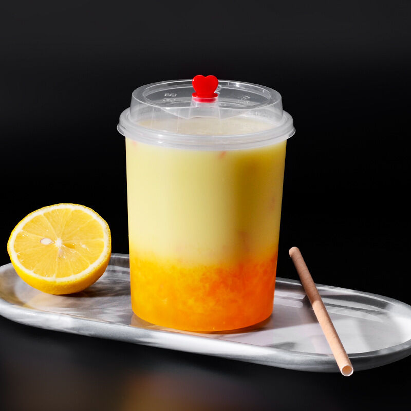 Injection-Molded Cylinder Plastic Cups (500ml / 700ml) for Bubble Tea & Fruit Tea Takeaway