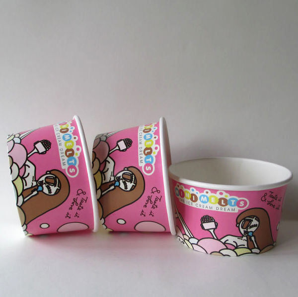 Одноразовые чашки с мороженым с крышками Custom Printed PP / Paper Frozen Dessert Containers for Gelato, Yogurt & TakeawayОдноразовые чашки с мороженым с крышками ️ Custom Printed PP / Paper Frozen Dessert Con