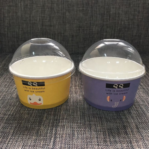 Одноразовые чашки с мороженым с крышками Custom Printed PP / Paper Frozen Dessert Containers for Gelato, Yogurt & TakeawayОдноразовые чашки с мороженым с крышками ️ Custom Printed PP / Paper Frozen Dessert Con